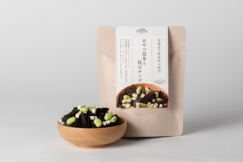 北海道十勝産枝豆使用 おやつ昆布と枝豆チーズ